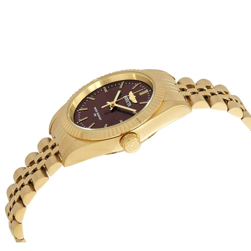Invicta Specialty Brown Dial Yellow Gold-tone Ladies Watch #29410 - Watches of America #2
