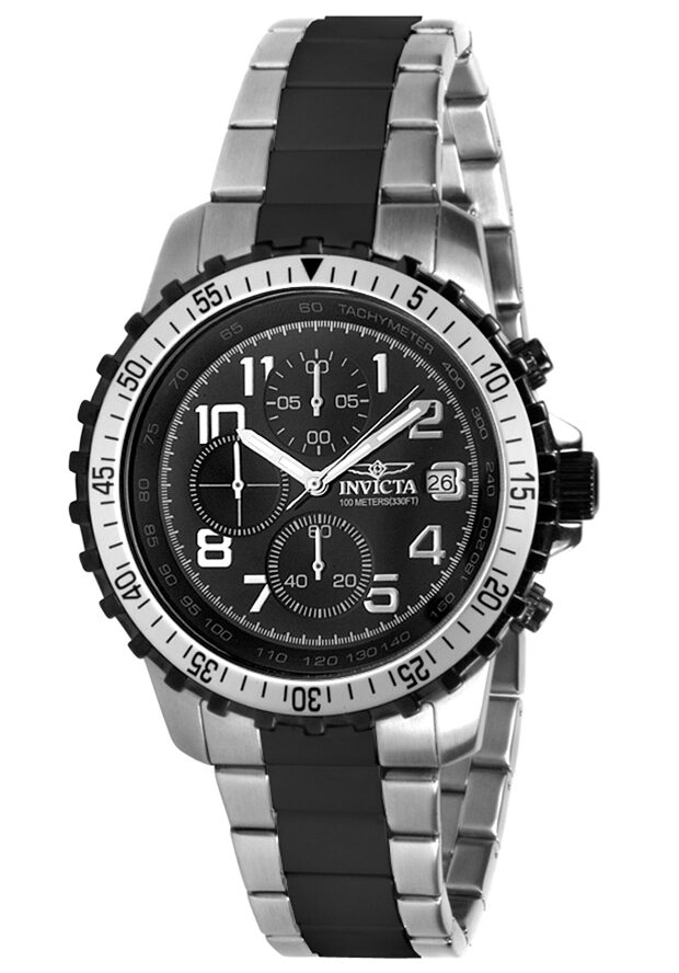 Invicta Specialty Chronograph Black Dial Two-tone Men's Watch #6398 - Watches of America #3
