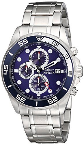 Invicta Specialty Chronograph Blue Dial Stainless Steel Men's Watch #17013 - Watches of America