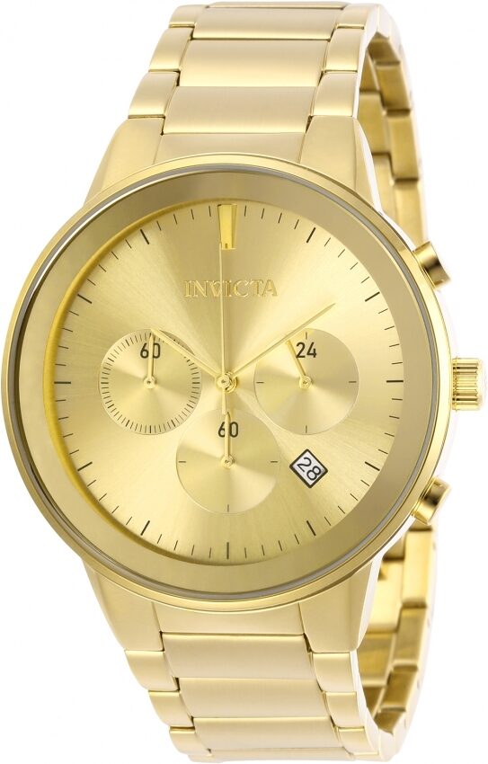 Invicta Specialty Chronograph Quartz Gold Dial Men's Watch #29481 - Watches of America