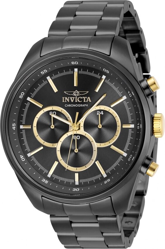 Invicta Specialty Chronograph Quartz Gunmetal Dial Men's Watch #29165 - Watches of America