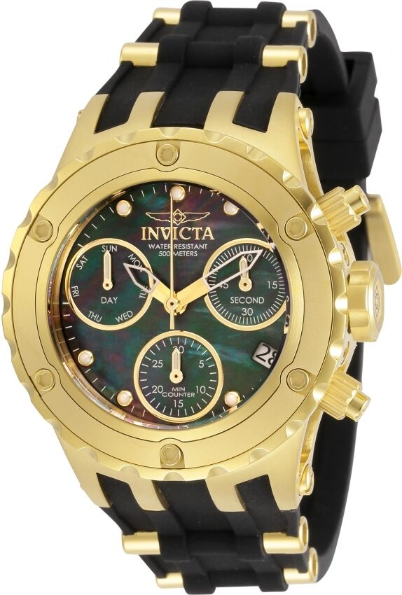 Invicta Specialty Chronograph Black Mother of Pearl Dial Ladies Watch #30428 - Watches of America