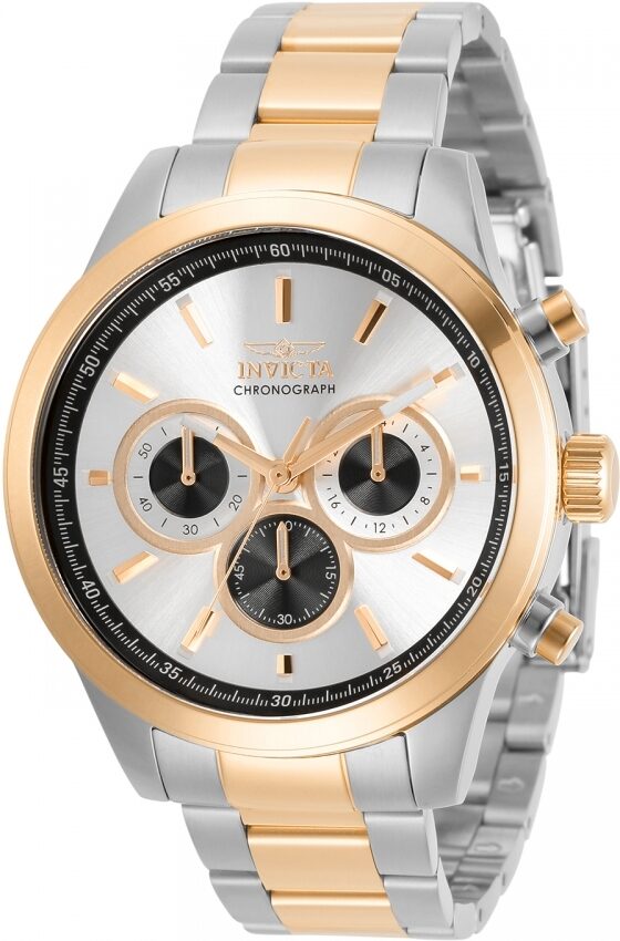 Invicta Specialty Chronograph Quartz Silver Dial Men's Watch #30983 - Watches of America