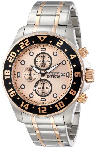 Invicta Specialty Chronograph Rose Dial Men's Watch #15941 - Watches of America