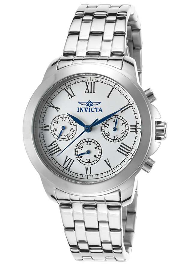 Invicta Specialty Chronograph Silver Dial Ladies Watch #21653 - Watches of America
