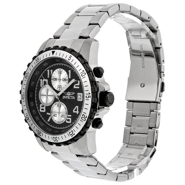 Invicta Specialty Chronograph Black Dial Steel Men's Watch #6000 - Watches of America #3