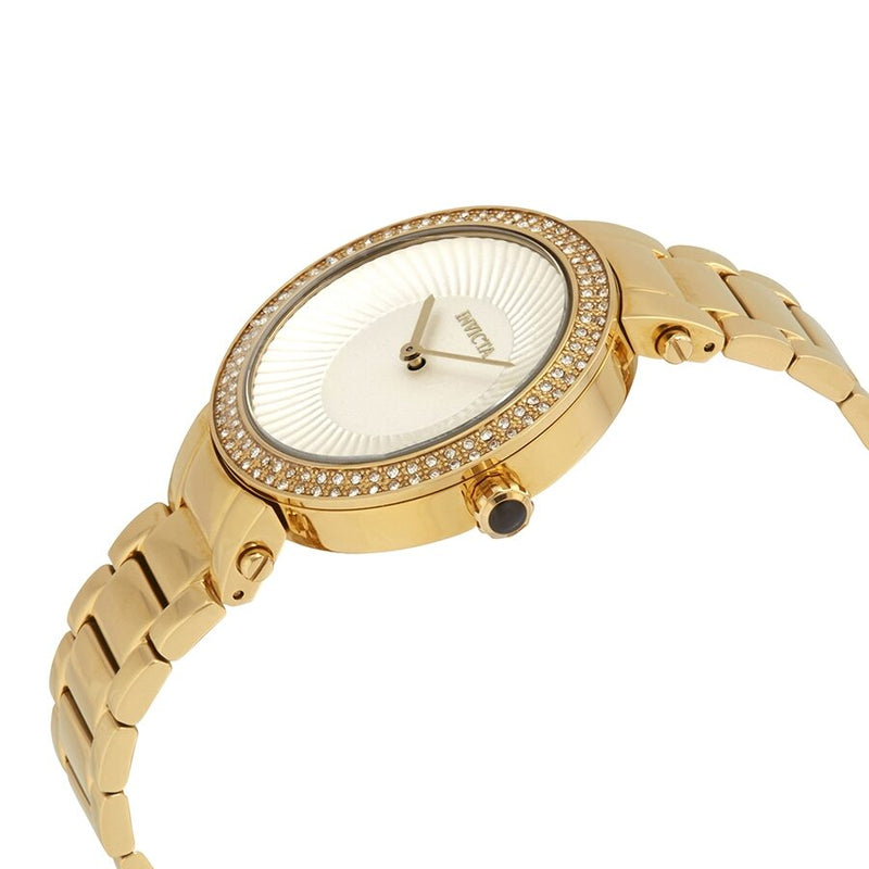 Invicta Specialty Crystal White Dial Gold-tone Ladies Watch #27004 - Watches of America #2