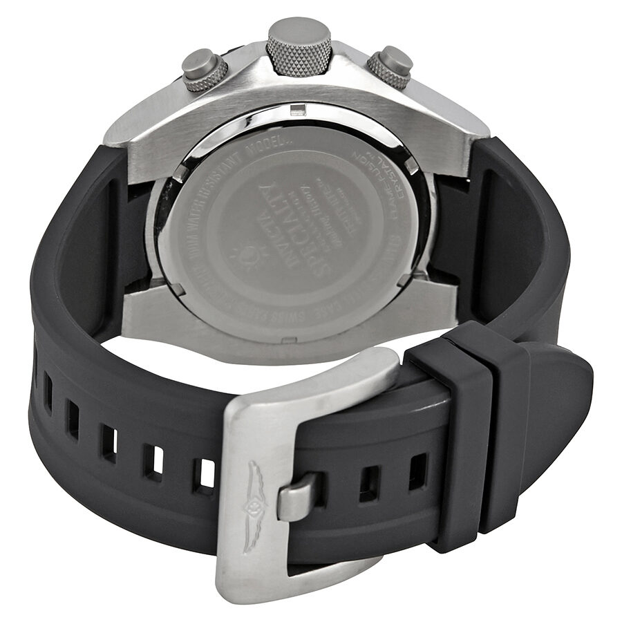 Invicta Specialty Multifunction Silver Dial Black Polyurethane Men's Watch #21403 - Watches of America #3