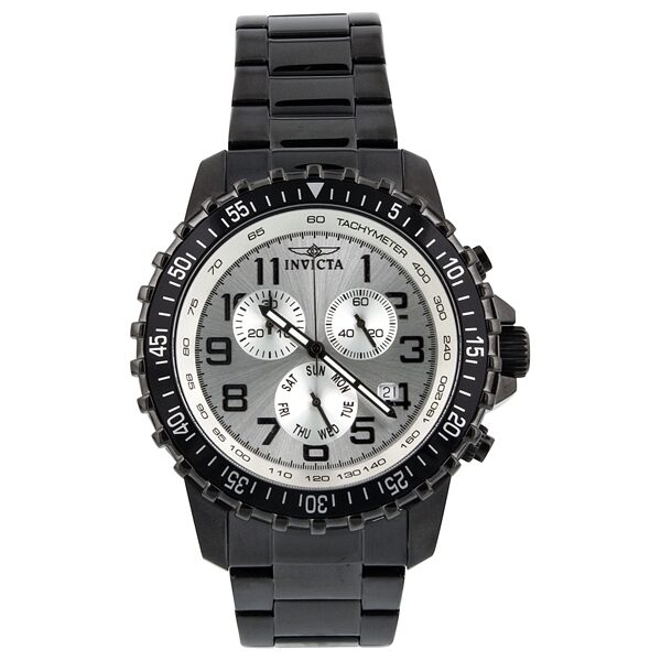 Invicta Specialty Pilot Chronograph Silver Dial Men's Watch #11370 - Watches of America #2