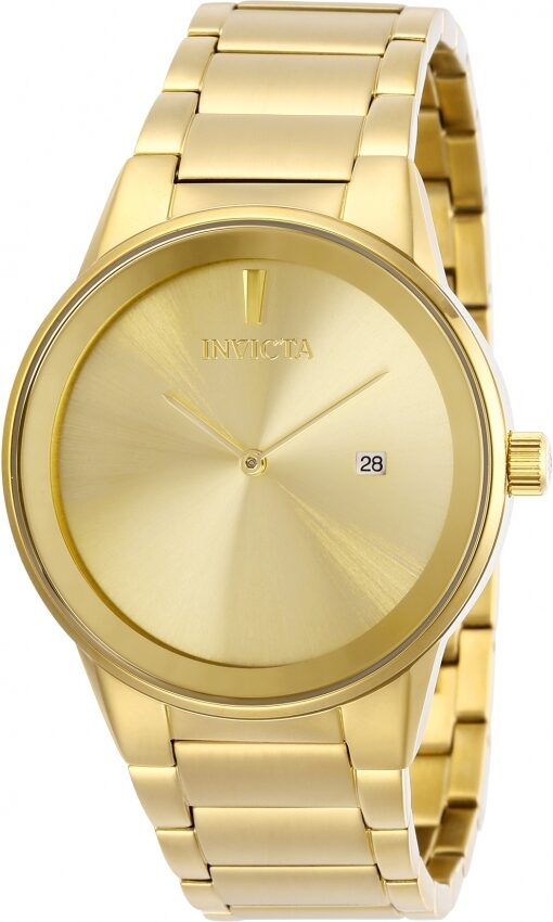 Invicta Specialty Quartz Gold Dial Yellow Gold-tone Men's Watch #29471 - Watches of America