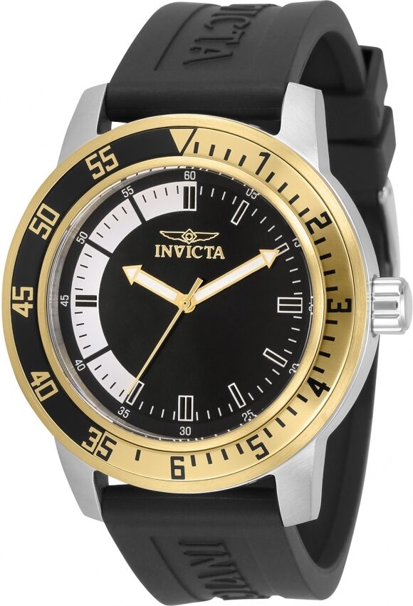 Invicta Specialty Quartz Black and White Dial Men's Watch #34097 - Watches of America