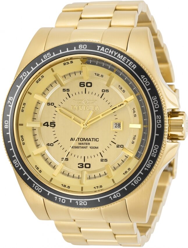 Invicta Speedway Automatic Gold Dial Men's Watch #30519 - Watches of America