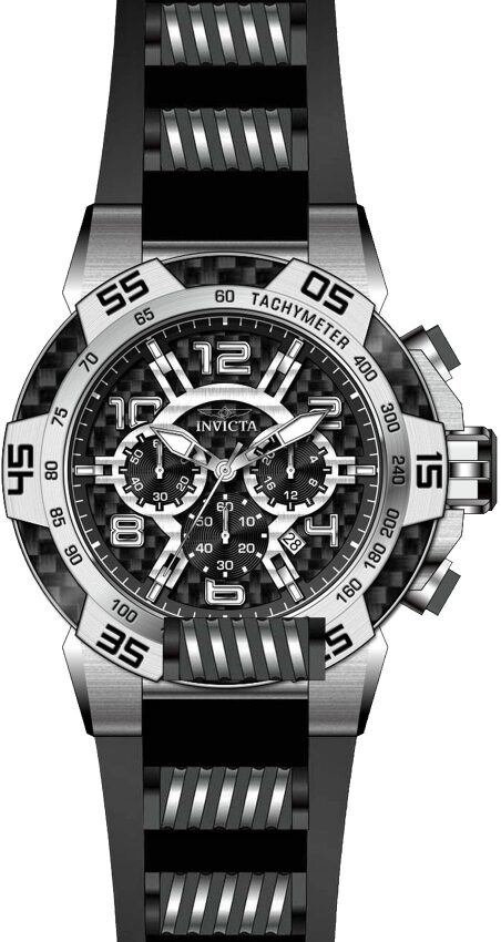 Invicta Speedway Black Chronograph Men's Watch #24229 - Watches of America