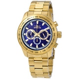Invicta Speedway Chronograph Blue Dial Gold-plated Men's Watch #21797 - Watches of America