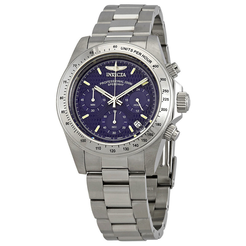 Invicta Speedway Chronograph Blue Dial Stainless Steel Men's Watch #7027 - Watches of America