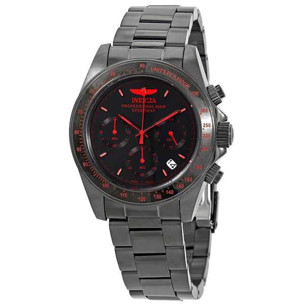 Invicta Speedway Chronograph Quartz Black Dial Men's Watch #27771 - Watches of America