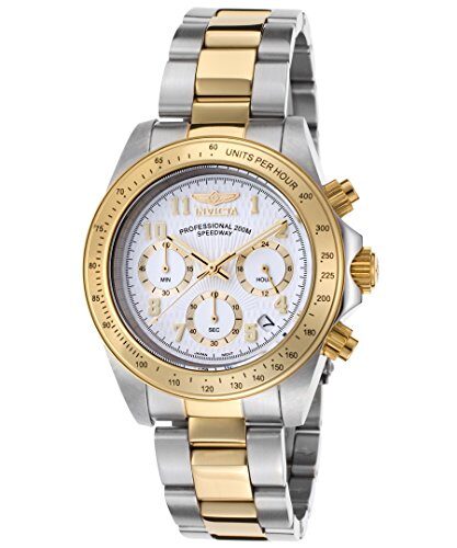 Invicta Speedway Chronograph White Dial Two-tone Men's Watch#17026 - Watches of America