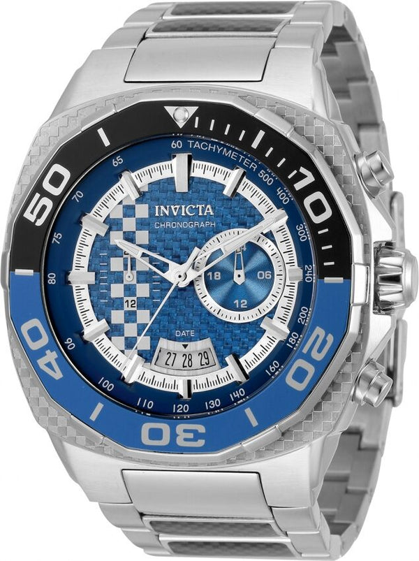 Invicta Speedway Quartz Blue Dial Batman Bezel Men's Watch #33195 - Watches of America