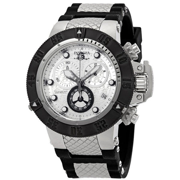 Invicta Subaqua Chronograph Antique Silver Dial Men's Watch #90115 - Watches of America