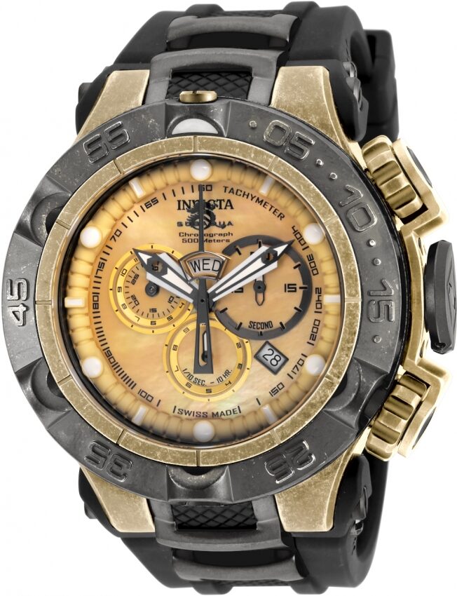 Invicta Subaqua Chronograph Gold Dial Men's Watch #18178 - Watches of America