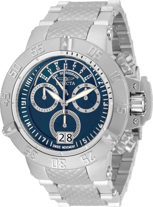 Invicta Subaqua Chronograph Quartz Blue Dial Men's Watch #31881 - Watches of America