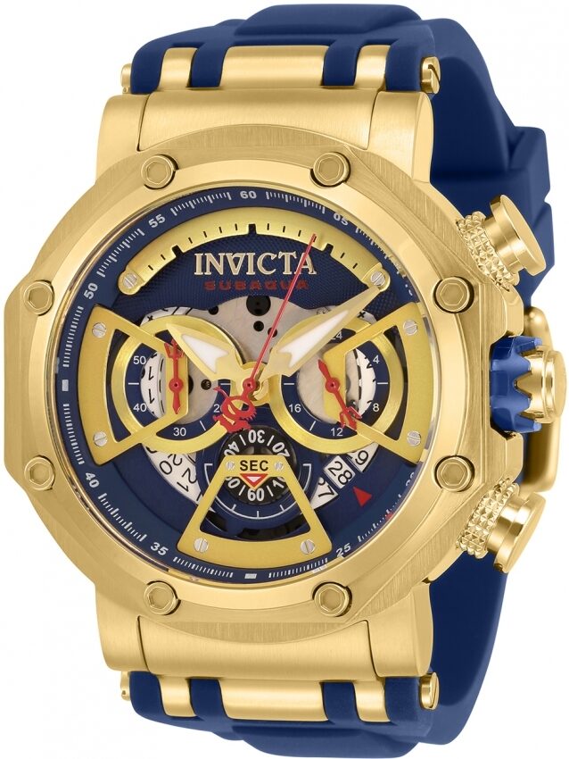 Invicta Subaqua Chronograph Quartz Blue Dial Men's Watch #32189 - Watches of America