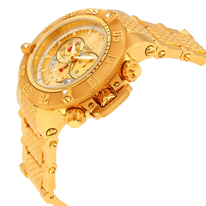 Invicta Subaqua Noma III Chronograph Gold Dial Men's Watch #5403 - Watches of America #2