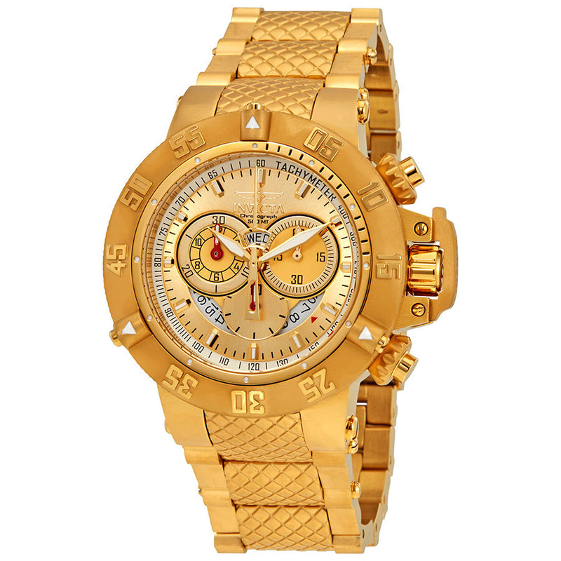 Invicta Subaqua Noma III Chronograph Gold Dial Men's Watch #5403 - Watches of America