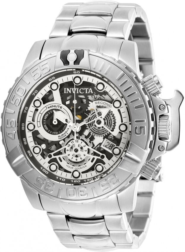 Invicta Subaqua Noma Reserve Chronograph Gunmetal Skeleton Dial Men's Watch #18233 - Watches of America