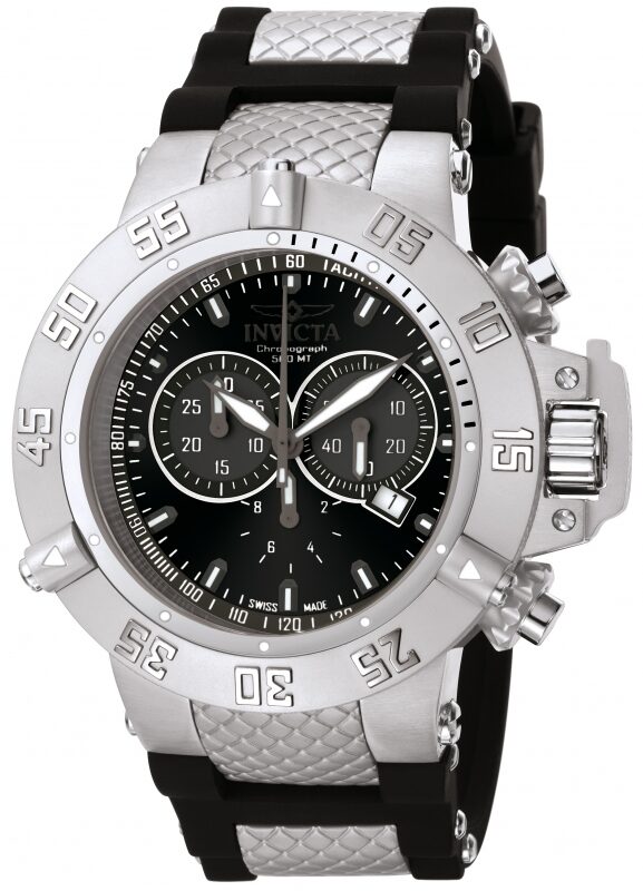 Invicta Subaqua Noma Swiss Chronograph Black Dial Stainless Steel Men's Watch #1380 - Watches of America