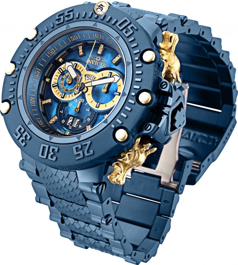 Invicta Subaqua Noma V Shutter Chronograph Quartz Blue Dial Men's Watch #32954 - Watches of America #4