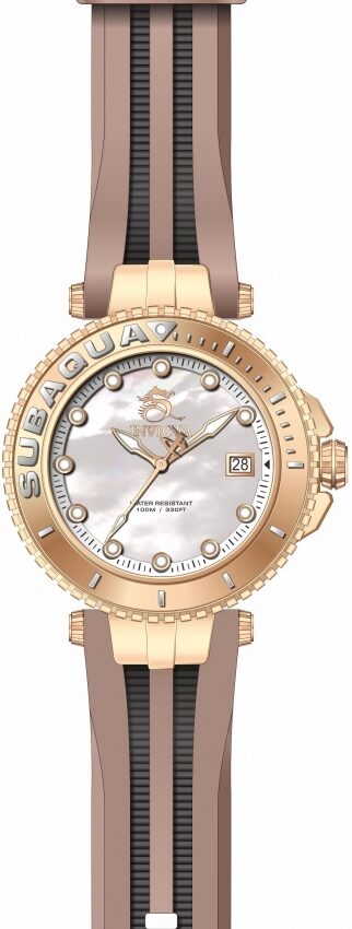 Invicta Subaqua Quartz White Mother of Pearl Dial Ladies Watch #27356 - Watches of America