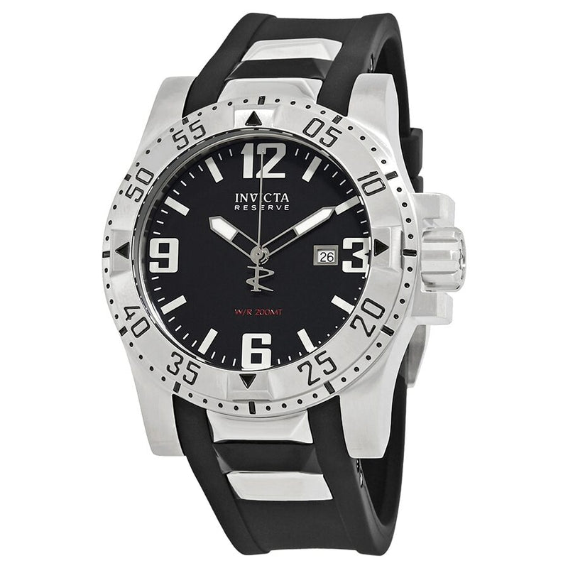 Invicta Swiss Reserve Excursion Black Dial Men's Dive Watch #6252 - Watches of America