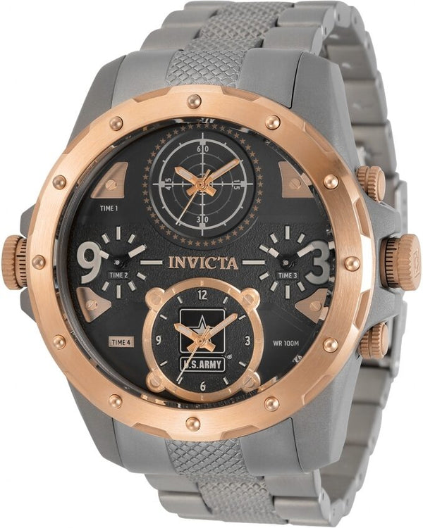 Invicta U.S. Army Quartz Four Time Zone Men's Watch #31972 - Watches of America