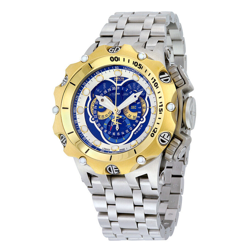 Invicta Venom Chronograph Blue Dial Stainless Steel Men's Watch #16808 - Watches of America