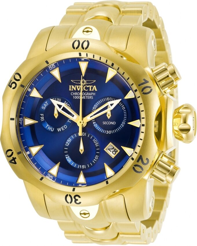 Invicta Venom Chronograph Quartz Blue Dial Men's Watch #29643 - Watches of America