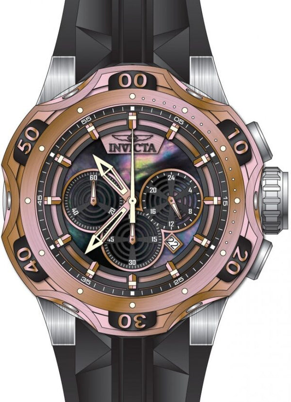 Invicta Venom Chronograph Quartz Rose Dial Men's Watch #33639 - Watches of America