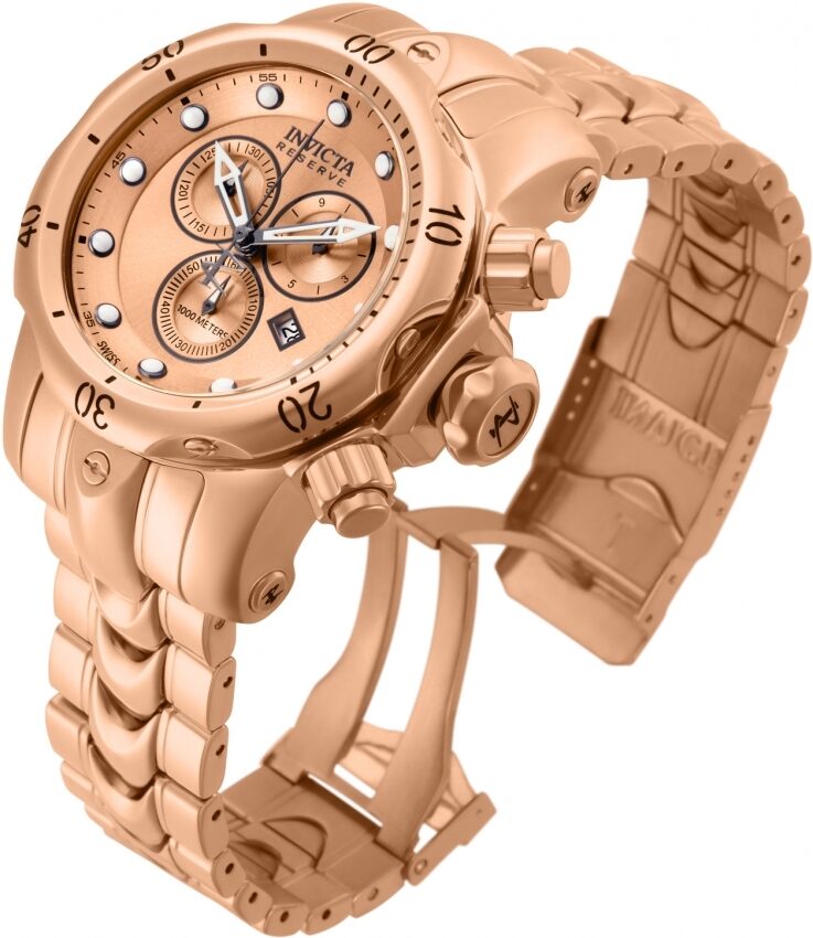 Invicta Venom Chronograph Rose Gold Dial Men's Watch #13910 - Watches of America