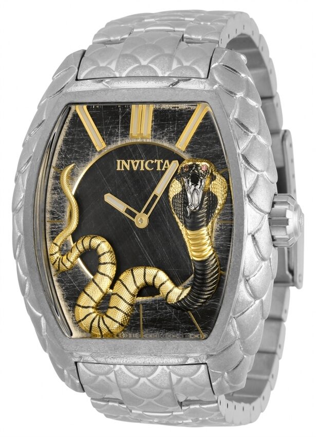 Invicta Venom Cobra Quartz Black Dial Men's Watch #28500 - Watches of America