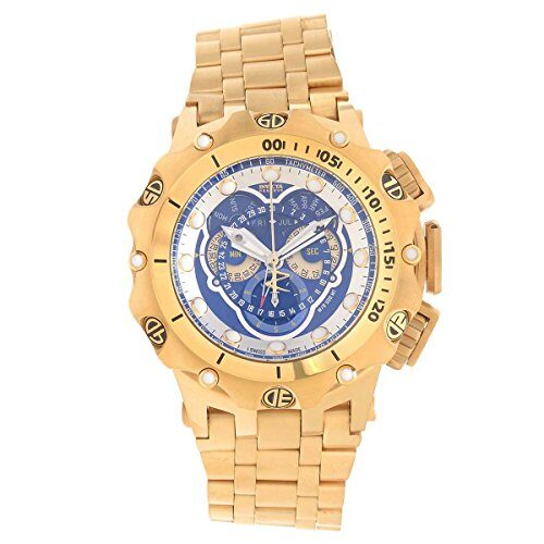 Invicta Venom Reserve Chronograph Blue Dial Yellow Gold-plated Men's Watch #16805 - Watches of America