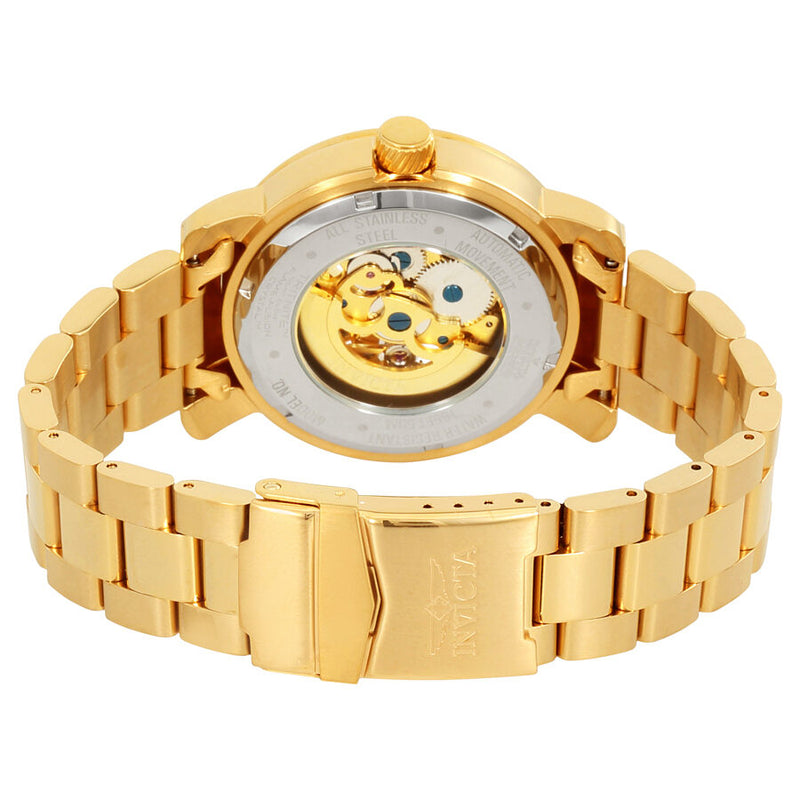Invicta Vintage Automatic Gold Skeleton Dial Men's Watch #22575 - Watches of America #3