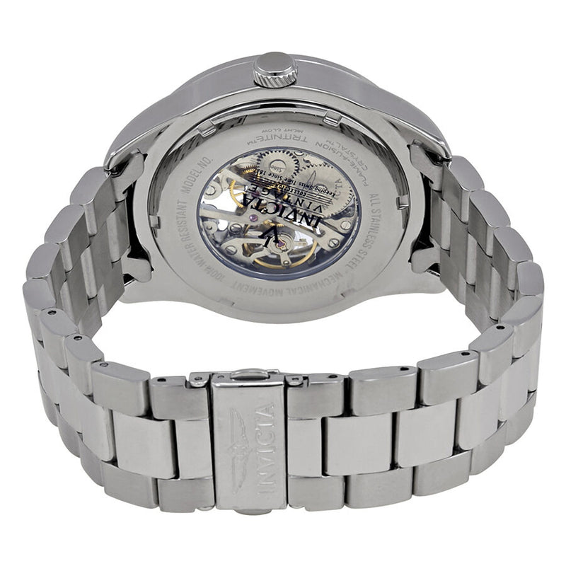 Invicta Vintage Mechanical Silver Skeleton Dial Men's Watch #25758 - Watches of America #2