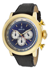 Invicta Vintage Chronograph Quartz Blue Dial Men's Watch #13057 - Watches of America