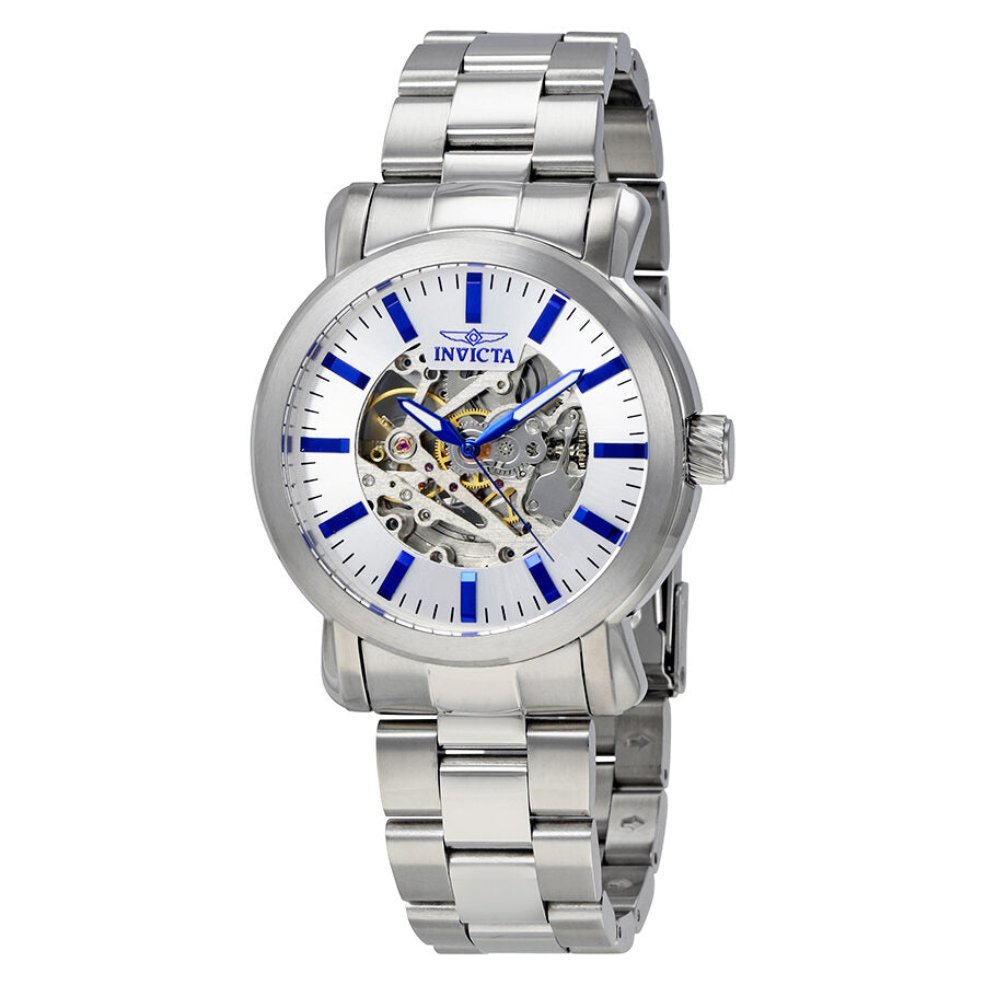 Invicta Vintage Objet D Art Automatic Silver Dial Men's Watch #22573 - Watches of America