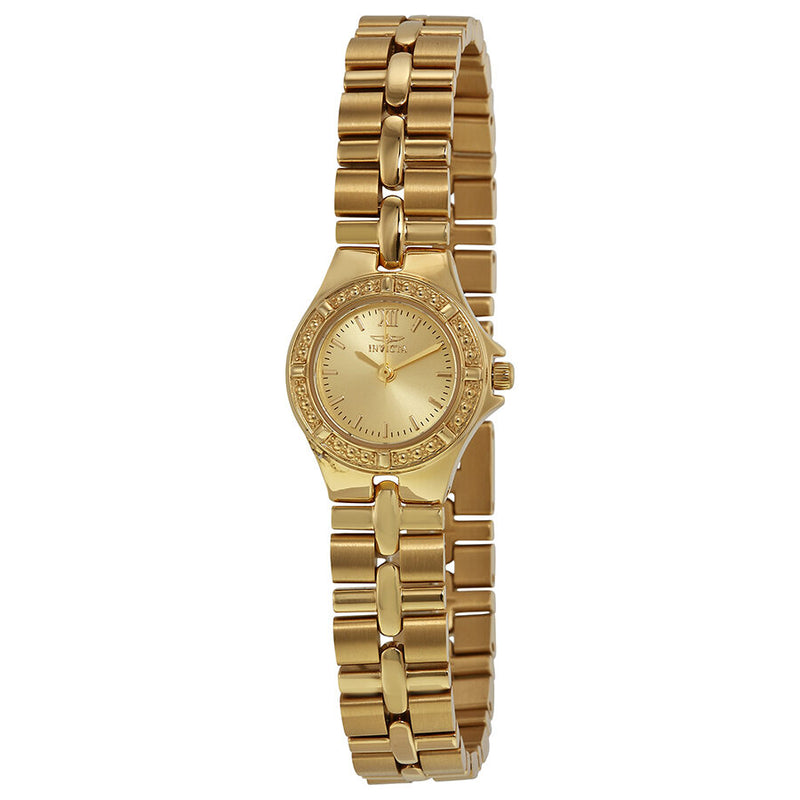 Invicta Wildflower Gold Dial Gold-plated Ladies Watch #0137 - Watches of America