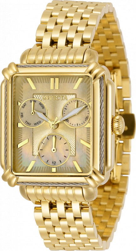 Invicta Wildflower Quartz Champagne Dial Ladies Watch #30859 - Watches of America