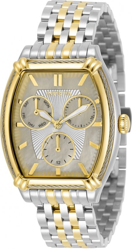 Invicta Wildflower Quartz White Dial Two-tone Ladies Watch #30862 - Watches of America