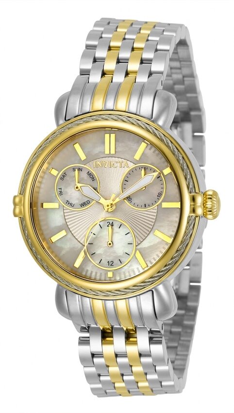 Invicta Wildflower Quartz White Dial Two-tone Ladies Watch #30869 - Watches of America