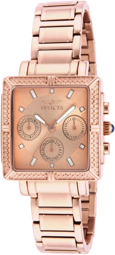 Invicta Wildflower Rose Dial Rose Gold Ion-plated Ladies Watch #14872 - Watches of America