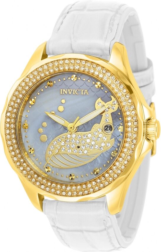 Invicta Wildflower Whale Quartz Crystal Ladies Watch #32672 - Watches of America